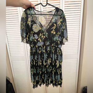 Zara Black Floral Dress